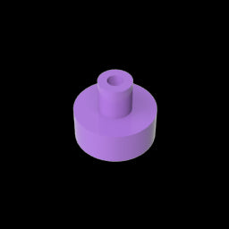 GDS-1291 - Tile Round 1 x 1 with Hollow Bar