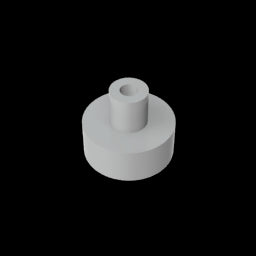 GDS-1291 - Tile Round 1 x 1 with Hollow Bar