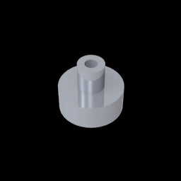 GDS-1291 - Tile Round 1 x 1 with Hollow Bar