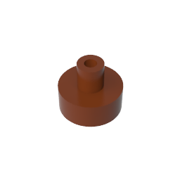 GDS-1291 - Tile Round 1 x 1 with Hollow Bar