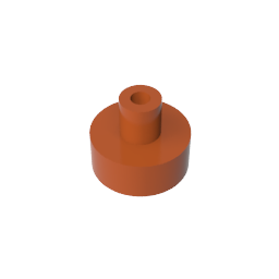 GDS-1291 - Tile Round 1 x 1 with Hollow Bar