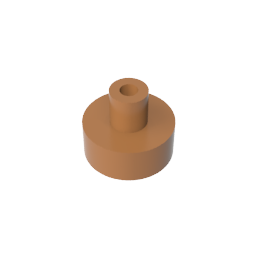 GDS-1291 - Tile Round 1 x 1 with Hollow Bar