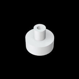 GDS-1291 - Tile Round 1 x 1 with Hollow Bar
