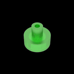 GDS-1291 - Tile Round 1 x 1 with Hollow Bar
