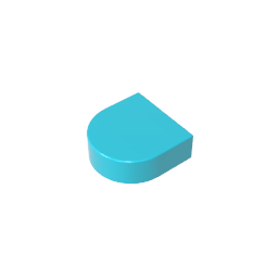 GDS-1292 - Tile 1 x 1 Half Circle