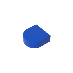 GDS-1292 - Tile 1 x 1 Half Circle
