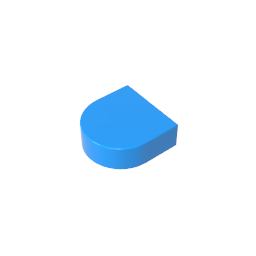 GDS-1292 - Tile 1 x 1 Half Circle