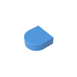 GDS-1292 - Tile 1 x 1 Half Circle