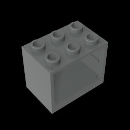 GDS-1299 - Cupboard 2 x 3 x 2 with Solid Studs