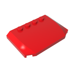 GDS-1302 - Slope Curved 4 x 6 x 2/3 Triple Curved with 4 Studs
