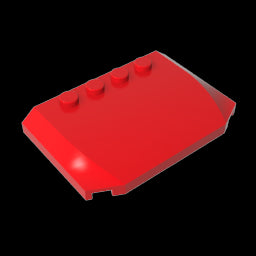 GDS-1302 - Slope Curved 4 x 6 x 2/3 Triple Curved with 4 Studs