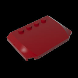 GDS-1302 - Slope Curved 4 x 6 x 2/3 Triple Curved with 4 Studs