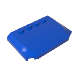 GDS-1302 - Slope Curved 4 x 6 x 2/3 Triple Curved with 4 Studs