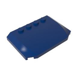GDS-1302 - Slope Curved 4 x 6 x 2/3 Triple Curved with 4 Studs