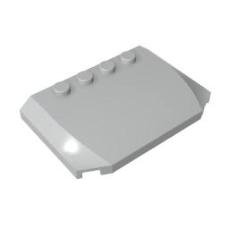 GDS-1302 - Slope Curved 4 x 6 x 2/3 Triple Curved with 4 Studs