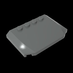 GDS-1302 - Slope Curved 4 x 6 x 2/3 Triple Curved with 4 Studs