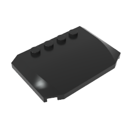GDS-1302 - Slope Curved 4 x 6 x 2/3 Triple Curved with 4 Studs