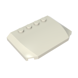 GDS-1302 - Slope Curved 4 x 6 x 2/3 Triple Curved with 4 Studs