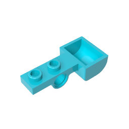 GDS-1329 - Launcher, 1 x 4 with 1 x 2 Plate with Pin Hole and Bucket (Catapult)