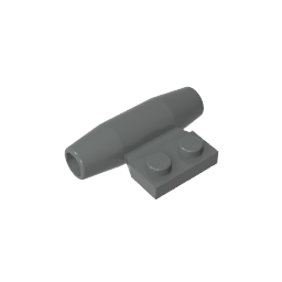 GDS-1338 - Engine, Smooth Small, 1 x 2 Side Plate with Axle Holders and Slot