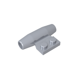 GDS-1338 - Engine, Smooth Small, 1 x 2 Side Plate with Axle Holders and Slot