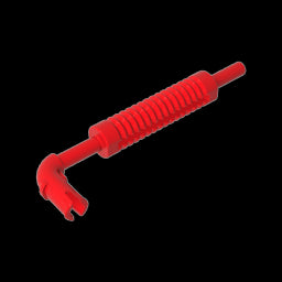GDS-1344 - Exhaust Pipe with Technic Pin - Flat End, Rounded Hole