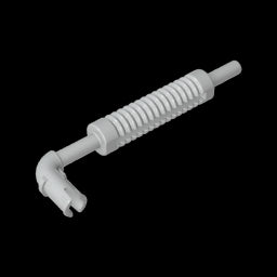 GDS-1344 - Exhaust Pipe with Technic Pin - Flat End, Rounded Hole