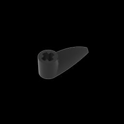 GDS-1360 - Technic Tooth 1 x 3 with Axle Hole [Rounded Underside]