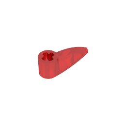 GDS-1360 - Technic Tooth 1 x 3 with Axle Hole [Rounded Underside]