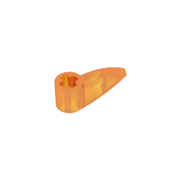 GDS-1360 - Technic Tooth 1 x 3 with Axle Hole [Rounded Underside]
