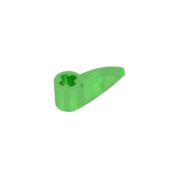 GDS-1360 - Technic Tooth 1 x 3 with Axle Hole [Rounded Underside]