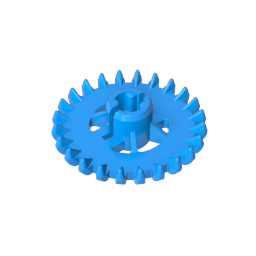 GDS-1378 - Technic Gear 24 Tooth Crown with Reinforcements [New Style]