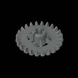 GDS-1378 - Technic Gear 24 Tooth Crown with Reinforcements [New Style]