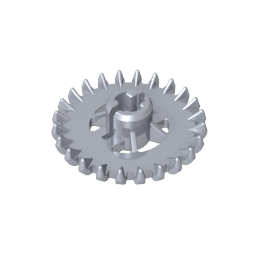 GDS-1378 - Technic Gear 24 Tooth Crown with Reinforcements [New Style]