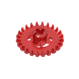 GDS-1378 - Technic Gear 24 Tooth Crown with Reinforcements [New Style]