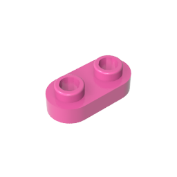 GDS-1403 - Plate Special 1 x 2 Rounded with 2 Open Studs