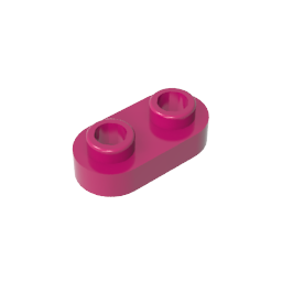 GDS-1403 - Plate Special 1 x 2 Rounded with 2 Open Studs
