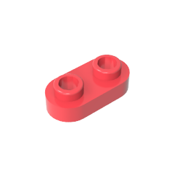 GDS-1403 - Plate Special 1 x 2 Rounded with 2 Open Studs