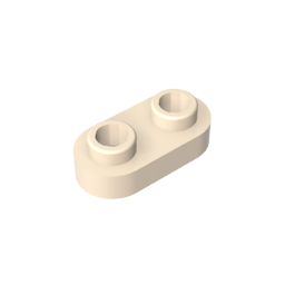 GDS-1403 - Plate Special 1 x 2 Rounded with 2 Open Studs
