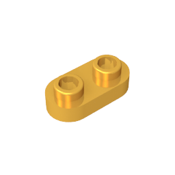 GDS-1403 - Plate Special 1 x 2 Rounded with 2 Open Studs