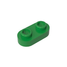 GDS-1403 - Plate Special 1 x 2 Rounded with 2 Open Studs