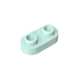 GDS-1403 - Plate Special 1 x 2 Rounded with 2 Open Studs
