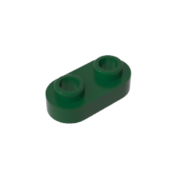 GDS-1403 - Plate Special 1 x 2 Rounded with 2 Open Studs
