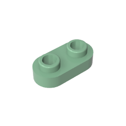 GDS-1403 - Plate Special 1 x 2 Rounded with 2 Open Studs