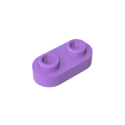 GDS-1403 - Plate Special 1 x 2 Rounded with 2 Open Studs