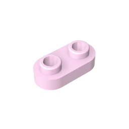 GDS-1403 - Plate Special 1 x 2 Rounded with 2 Open Studs