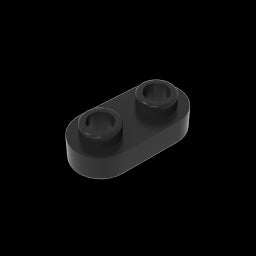 GDS-1403 - Plate Special 1 x 2 Rounded with 2 Open Studs