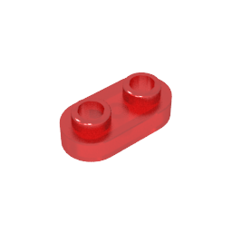 GDS-1403 - Plate Special 1 x 2 Rounded with 2 Open Studs