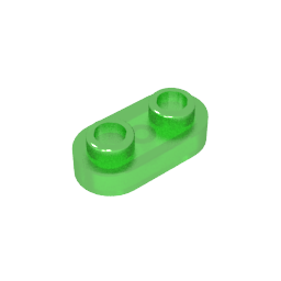 GDS-1403 - Plate Special 1 x 2 Rounded with 2 Open Studs