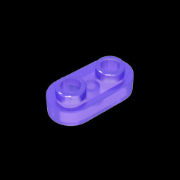 GDS-1403 - Plate Special 1 x 2 Rounded with 2 Open Studs